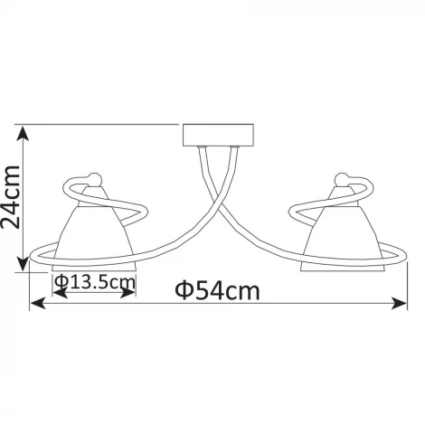 Потолочная люстра Arte Lamp Fabia A1565PL-5WG
