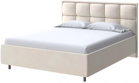 PROxSON Кровать Chessy без основания (Ткань: Велюр Casa Сахарный) 140x190