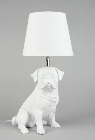 Интерьерная настольная лампа Omnilux Banari OML-16314-01 (220V, выключатель, собака)
