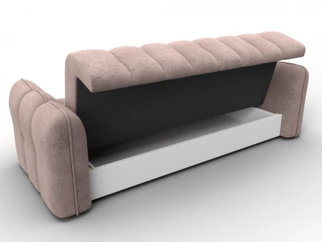 Диван-книжка Лига-112 (ДСП,ЛДСП,Велюр/Бежевый) Лига Диванов 136676