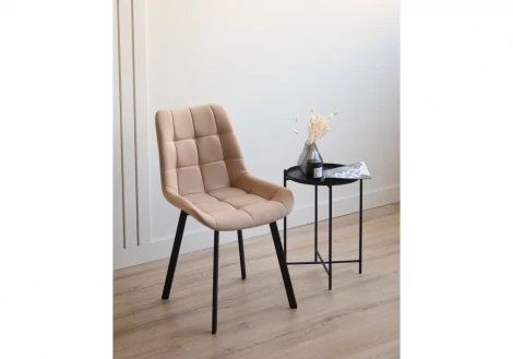 Стул на металлокаркасе Челси 360 П бежевый (zd 210) / черный np 632478