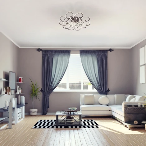 Потолочная люстра Eurosvet Smart Rosca 90236/10 чёрный кофе