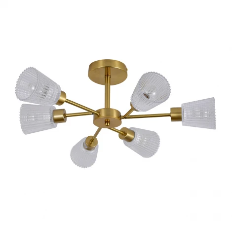 Потолочная люстра на штанге 150002/6R E14*40W Copper Escada Breeze ES0000031