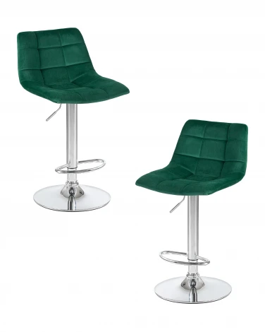 Набор 2 шт стул барный DOBRIN TAILOR (зеленый велюр (MJ9-88))