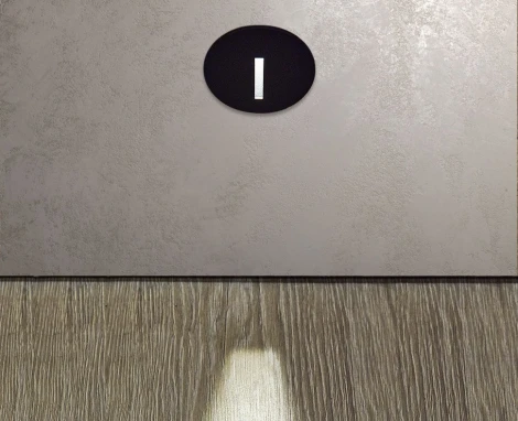 Подсветка для лестниц и ступеней встраиваемая Italline DL 3034 black (LED, 220V, круглые)