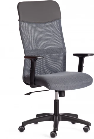 Кресло PRACTIC PLT Tetchair (Ткань,Искусственная кожа/Серый) арт. 21416