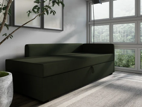 Диван-кровать Arsko Велес Угол правый велюр зеленый