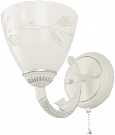 Бра с выключателем Arte Milano AM343659 343659/1W WT+SL (220V)