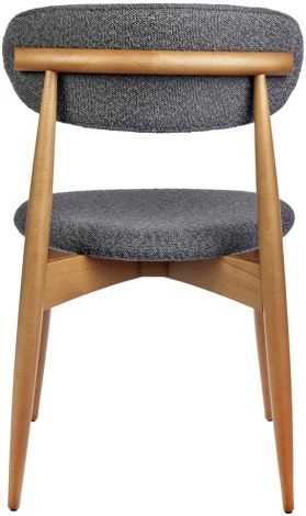 Стул Bradex Home Lucas темно-серый букле с ножками цвета орех (RF 0548)