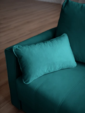 РИМИНИ Диван прямой изумрудный D1 furniture арт.AAA4046016