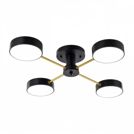 Потолочная люстра на штанге Arte Milano Ferrara 252006/4 Bk/Bk (LED, 220V, круглые)
