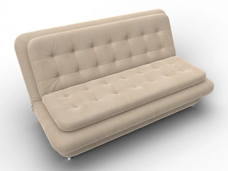 Диван-книжка Лига-123 (Металл,ЛДСП,Брус,Доска,Велюр/Бежевый) Лига Диванов 137615