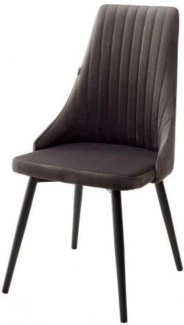 Стул Руссо Riviera 97 Темно-серый, велюр / черный каркас
