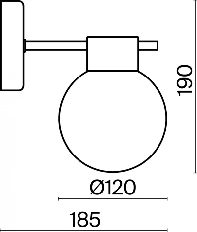 Бра Freya Gatsby FR5233WL-01BS (220V, шар)