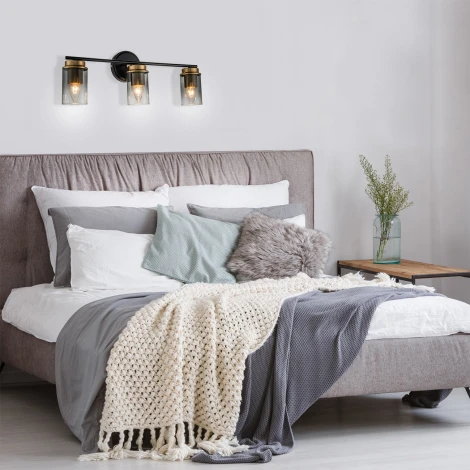 Настенный светильник Escada Dinasty 2118/3A E14*40W Black/Brass (220V)