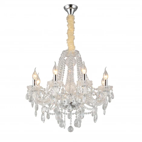 Подвесная люстра Aployt Koletta APL.755.03.08 (220V, хрусталь, на цепи, свеча)