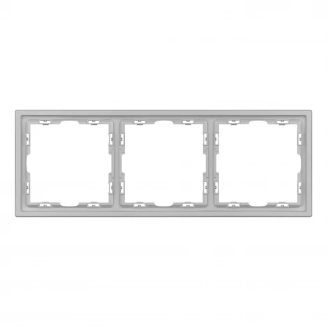 Рамка пластиковая FRM-NOBE-SFPL-3-IS (Arlight, Никель) 059459