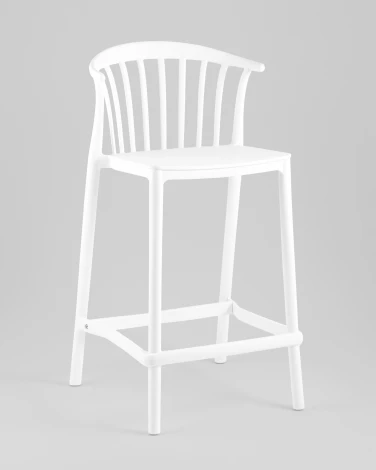 Стул полубарный Campo пластик белый Stool Group арт.УТ000039941