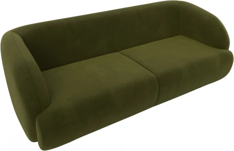 Диван прямой Лига-041 (Зеленый/Микровельвет) Лига Диванов арт.122195