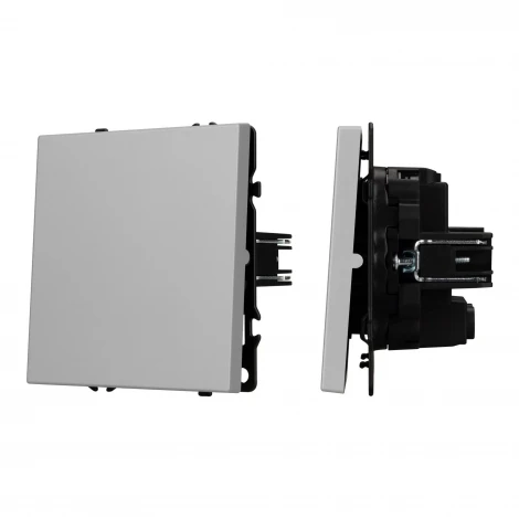 Выключатель перекрёстный ARL NOBE 1 кл софт-тач никель SWT-MKX1-SFPL-IS (250V, 10A) (Arlight,) 059429(1)