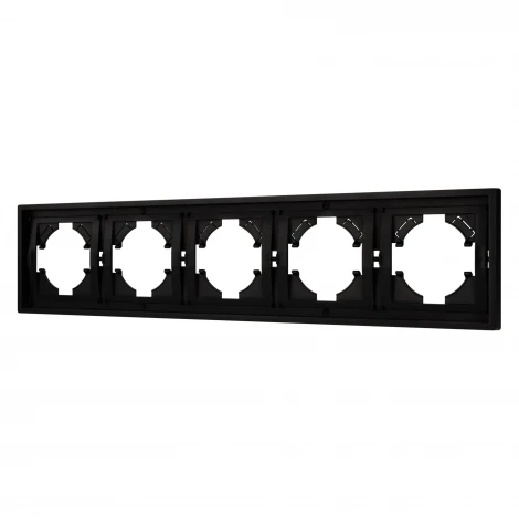 Рамка пластиковая FRM-TENDO-PL-5-BK (Arlight, Черный) 053852