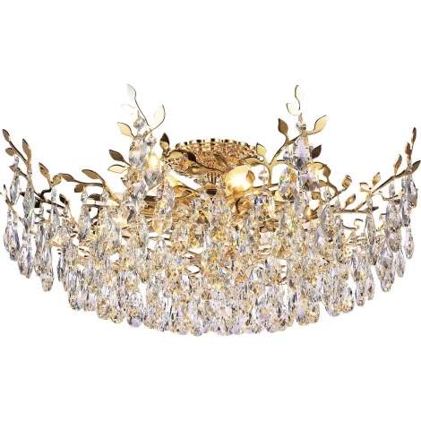 Потолочная люстра Stilfort Sofia 1031/03/08C (220V, хрусталь, листья)