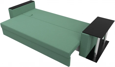 Диван прямой Атланта Лайт со столом справа Лига Диванов (Рогожка) арт.126160