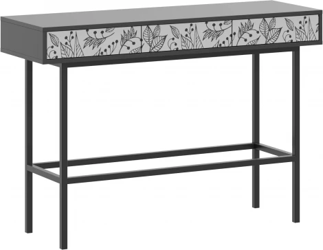 Стол консольный Boho Color ОГОГО (арт.769658), (ЛДСП,Металл/Черный)