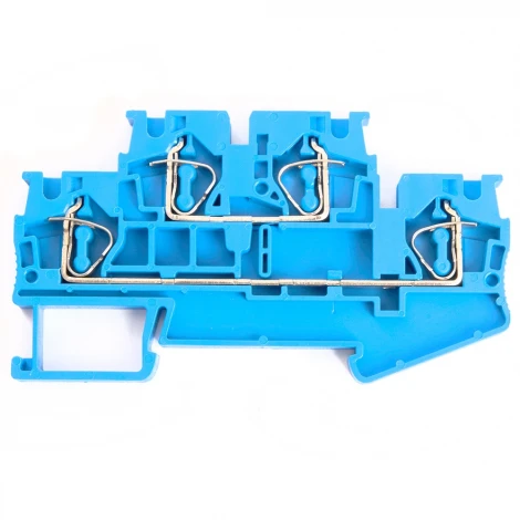 Зажим пружинный 4-х проводной проходной ЗНИ 2 уровня ЗНИ 4 мм2 Stekker 39974