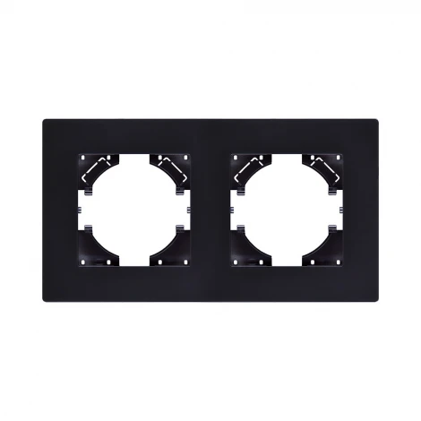 Рамка 2-постовая черный Kollinger Aspekt AT2BK