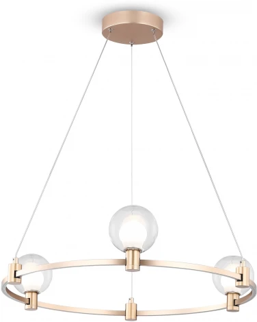 Подвесная люстра Freya Urban FR4005PL-03G1 (LED, 24V, на тросе, шарики, кольцо)