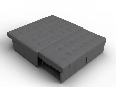 Диван прямой Лига-107 (140) (ЛДСП,Брус,Фанера,Замша/Серый) Лига Диванов 134930