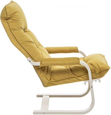 Кресло-трансформер Leset Оливер (Фанера,Березовый шпон,Металл,Велюр/Желтый) арт.2500000118593