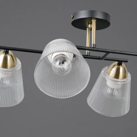 Потолочная люстра на штанге ILLUMICO IL0845-4CSQ-25BKAB ELITE