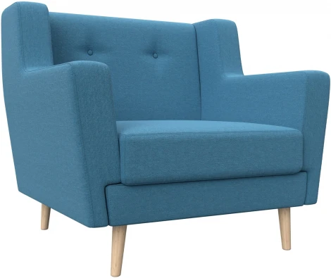 Кресло Брайтон (Голубой/Рогожка) Лига Диванов арт.125629