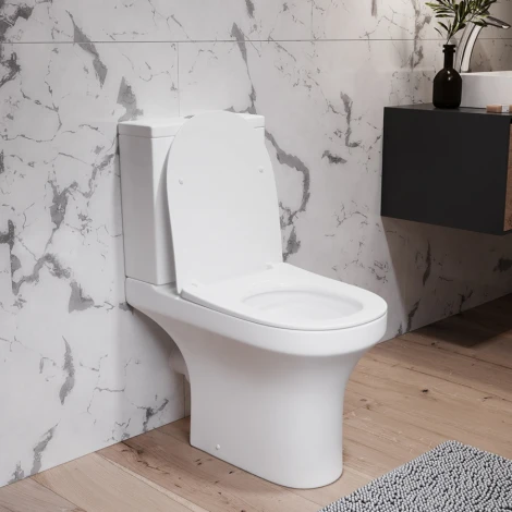 Унитаз-компакт Damixa Skyline DX35C8600SC безободковый, с микролифтом