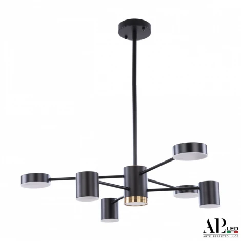 Потолочная люстра на штанге светодиодные APL LED Ferrara 3307.6293-6 Black