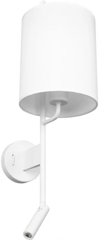 Бра для чтения Loft It Ritz 10253W/B White (220V, выключатель, круглые)