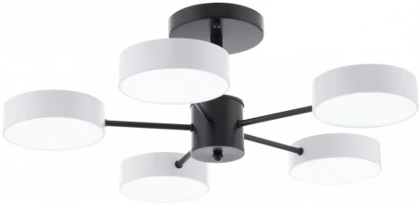 Потолочная люстра светодиодная на штанге Arte Milano Ferrara 250906/5B Wh (220V, круглые)
