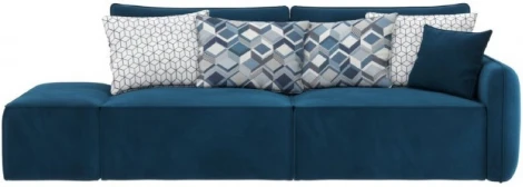 ПОРТЛЕНД-2 Диван прямой синий D1 furniture арт.AAA4149013