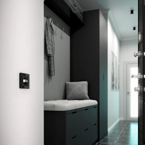 Датчик движения 500 Вт, двухпроводный (черный) Werkel W1155108 (a054898)