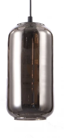 Подвесной светильник Escada Rise 10177/1S Black/Smoke 1х60Вт Е27, металл/стекло, черный/дымчатый