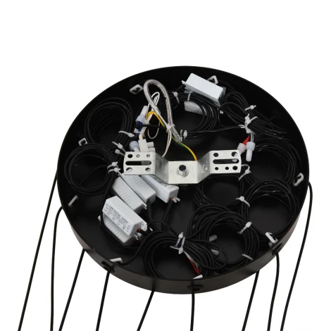 Люстра подвесная Lumion Stick 8400/27L черный/белый, металл/акрил LED 9*3W 3000K 220V