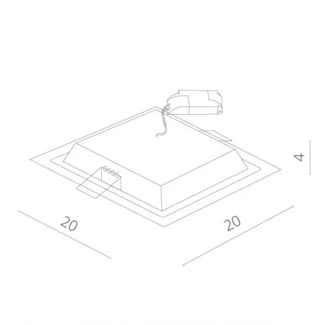 Встраиваемый точечный светильник Arte Lamp Raggio A4018PL-1WH (LED, 220V)