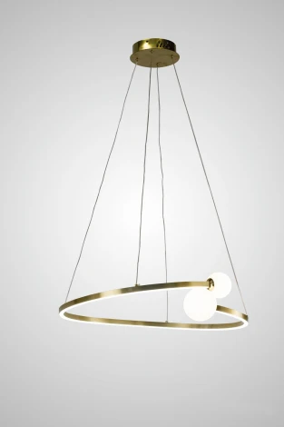 Подвесной светильник AM Group AM461 D600 GOLD (220V, на тросе, шар)