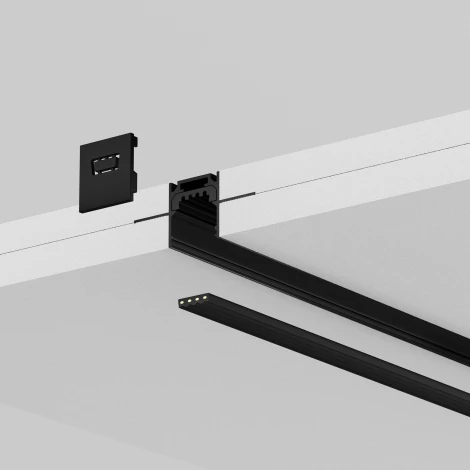 Уличный профиль 2м встраиваемый черный Maytoni Elasity IP O-TR002ED-P-B2M