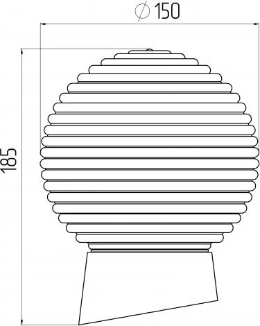 Настенно-потолочный светильник ЭРА НБП 01-60-004 наклонный (220V, шар)