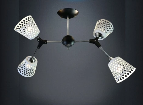 Потолочная люстра на штанге Wedo Light Deyzi WD3565/4C-BK-CR-WT