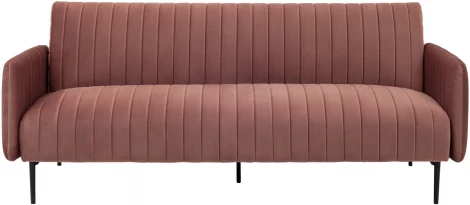 Диван прямой Stool Group Дрезден велюр пыльно-розовый УТ000035920