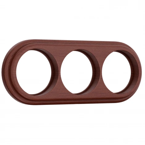 Рамка на 3 поста (итальянский орех) WL15-frame-03 (a037247)